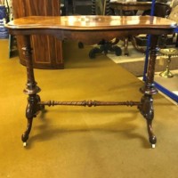 Victorian Burr Walnut Side Table