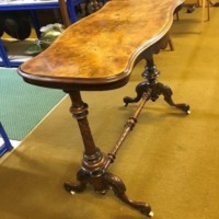 Victorian Burr Walnut Side Table