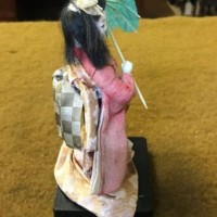 Vintage Japanese Orian Gofun Doll with Parasol