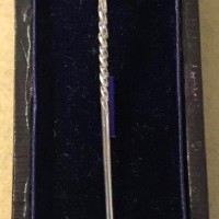 Antique Cased 15 Carat Gold Pearl Stick Pin