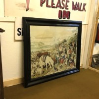 Victorian Large Woolwork Tapestry "The Drover's Departure" from the Original Oil Painting by Sir Edwin Landseer in 1835