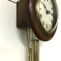 Victorian Postman's Weight Driven Wall Clock