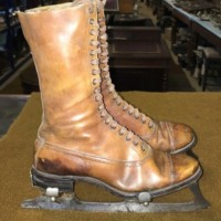 Vintage Size 24 Adjustable Ice Skates and Size 4 1/2 Boots