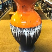 Vintage West German Fat Lava Vase