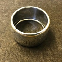 Antique Sterling Silver Napkin Ring Monogramed JH