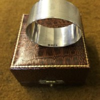 Vintage Sterling Silver Napkin Ring Monogramed CAM