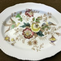 Vintage Ridgway Peacock Pattern Meat Platter