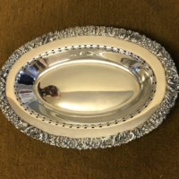 Vintage Silver Plated Fruit / Bon Bon Dish