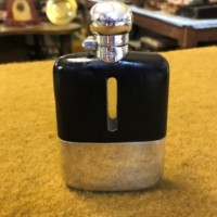 Vintage James Dixon & Sons Silver Plated 1/8 Pint Hip Flask