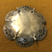 Vintage Arts & Crafts Pewter Fruit Dish