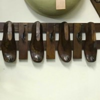Vintage Wooden Shoe Last Coat Rack Made from Reclaimed Shoe Lasts