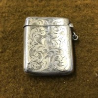 Antique Sterling Silver Vesta Case Hallmarked for Williams Birmingham Ltd 1911