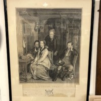 Antique Print Duncan Gray from the Original Painting by D Wilkie R.A. and ﻿Engraved by F Engleheart