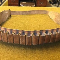 Vintage Leather Shotgun Cartridge Belt