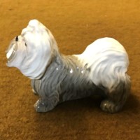 Vintage Ceramic Shih Tzu Dog Figure Signed by Willie Forbes Braemar