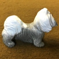 Vintage Ceramic Shih Tzu Dog Figure Signed by Willie Forbes Braemar