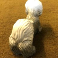 Vintage Ceramic Shih Tzu Dog Figure Signed by Willie Forbes Braemar