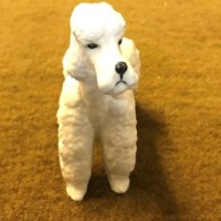 Vintage Ceramic Poodle Figure by Willie Forbes Braemar