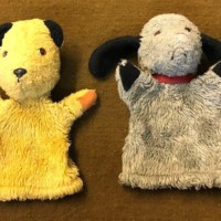 Vintage Sooty and Sweep Hand Puppets