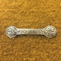 Celtic Bar Brooch Scottish Sterling Silver