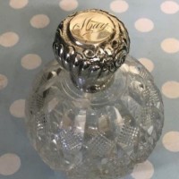 Silver Top Scent Bottle