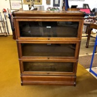 Antique 3 Tier Oak Globe-Wernicke Barristers Bookcase