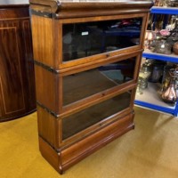 Antique 3 Tier Oak Globe-Wernicke Barristers Bookcase