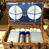 Vintage Wicker Hamper / Picnic Set "The Brexton Collection"