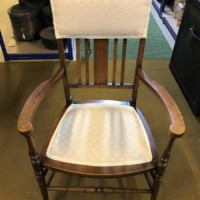 Pair Early 20th Century Mahogany Hall / Bedroom Chairs