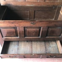 Georgian Oak Mule Chest / Coffer