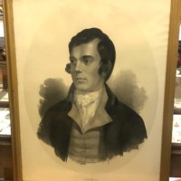 Victorian Lithograph Print of "Robert Burns" Drawn by J H Lynch after the Portrait by Alexander Nasmyth