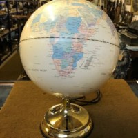 Vintage Illuminated 12" World Globe