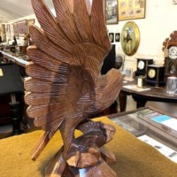 Vintage 21" High Carved Wood American Eagle Figure