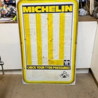Vintage Michelin Check My Tyre Pressure Chart