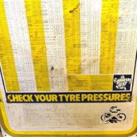 Vintage Michelin Check My Tyre Pressure Chart
