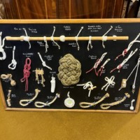 Vintage Large Nautical Knott and Splice Display