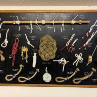 Vintage Large Nautical Knott and Splice Display