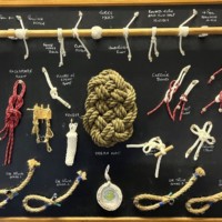 Vintage Large Nautical Knott and Splice Display
