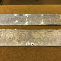 Vintage 1950s Pair of Motor Car Number Plates '984 COG'