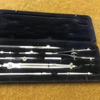 Vintage Reifler Cartographer's Drawing Instrument Set Made by C Reifler, Nesselwang & Munchen