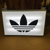 Vintage Illuminated "Adidas" Sportswear Sign