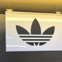 Vintage Illuminated "Adidas" Sportswear Sign