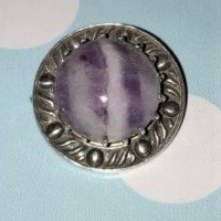 Scottish Silver and Agate Brooch