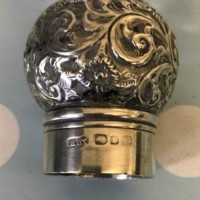 Silver Topped Scent Bottle
