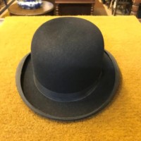 Vintage Bowler Hat "The New Walmer" No4 Size 7 1/8"