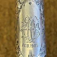 Antique Sterling Silver Mounted Partridgewood Walking Stick