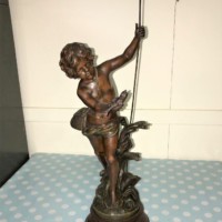 Bronzed Spelter Figure "Pecheur"