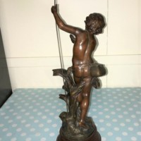 Bronzed Spelter Figure "Pecheur"