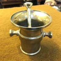 Vintage Brass Mortar and Pestle