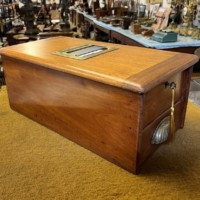 Vintage Mahogany Counter Top Cash Register